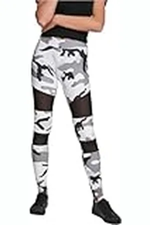 Urban classics Ladies Camo Tech Mesh Leggings, Leggings, Mujer, Multicolor (Snow Camo), XS