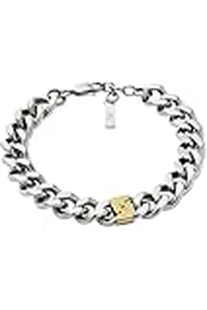 Emporio Armani Pulsera de acero inoxidable para hombre, EGS3186040, Eine Grösse, Acero inoxidable, No es una piedra preciosa