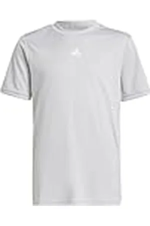 adidas Unisex niños Train Essentials Logo Regular Fit T-Shirt Junior, Grey Two/White, 7-8 Years