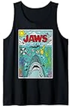 Jaws 50th Anniversary Poster Comic Chaos Style 2-Sided Camiseta sin Mangas