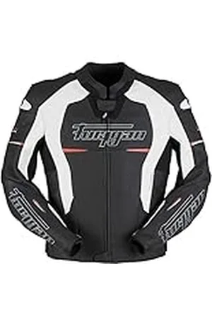 Furygan NITROS, chaqueta de moto de los hombres, Schwarz-weiß-rot, S