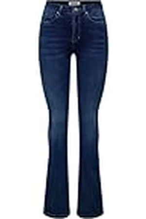 ONLY Onlroyal HW Sweet Flared Bj13964 Jeans, Dark Azul Denim, SW x 32L para Mujer