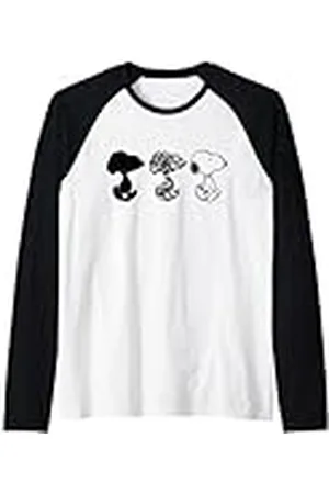 Peanuts Snoopy Three Shades Camiseta Manga Raglan
