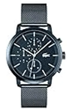 Lacoste Reloj Analógico de Cuarzo Multifunción para Hombre Colección Replay con Correa de Malla de Acero Inoxidable Azul - 2011196