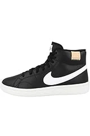 Nike Court Royale 2 Mid, Zapatillas Bajas Mujer, Negro (Black/White), 35.5 EU