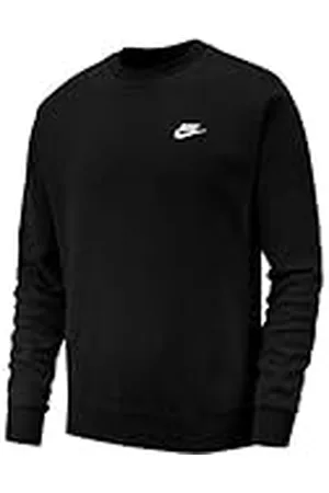 Nike M NSW Club CRW BB Sudadera, Hombre, Negro (Black/White), 4XL-T