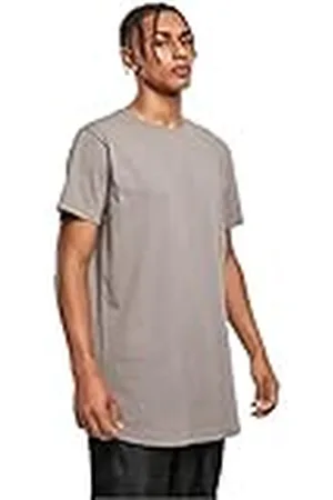 Urban classics Shaped Long Tee, Camiseta Hombre, Gris , XL