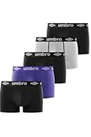 Umbro Calzoncillo Ropa Interior Hombre Algodón Liso (Paquete de 5)