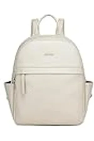 MISS LULÙ Mochila femenina de PU elegante, mochila impermeable para el trabajo, el estudio, los viajes y las compras