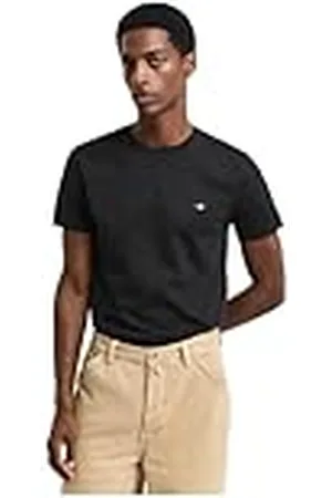 GANT Slim Shield SS T-Shirt Camiseta Ajuste Fino, , L para Hombre
