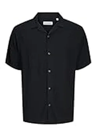 JACK & JONES Jjejeff Solid Resort Shirt S/S Sn PLS Camisa de Manga Corta, , 5XL Grande Hombres