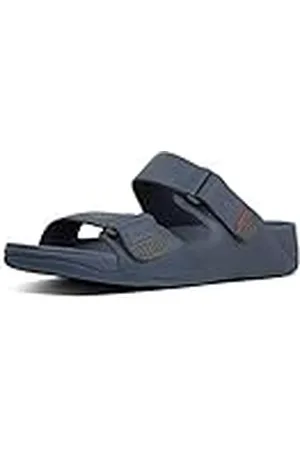 FitFlop Gogh Moc Slide-Leather, Sandalias de Punta Descubierta Hombre, , 44.5 EU