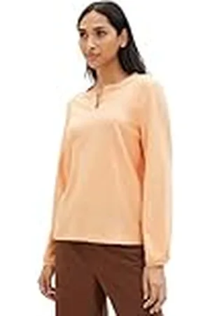 TOM TAILOR 1040546 Camiseta de Manga Larga, , XL para Mujer