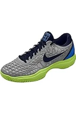 Nike Air Zoom Cage 3 HC, Zapatillas de Tenis Hombre, Multicolor (Vast Grey/Blackened Blue/Signal Blue 004), 47 EU