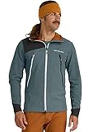 ORTOVOX Pala - Chaqueta con capucha para hombre, Gris ártico oscuro, Large