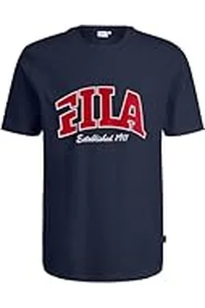 Fila Lanaken Regular Graphic tee Camiseta, Black Iris, XL Hombres