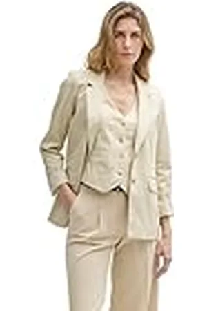 TOM TAILOR 1046188 Blazer, 37762-Champagne, 34 Mujeres