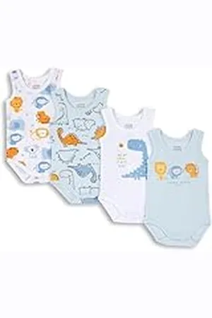 chicco Pack body de algodòn sin mangas, Bodies Bebé - Unisex, , 3 meses (pack de 4)