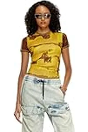 Diesel T-ele-Long-p5 Camiseta, , XL para Mujer