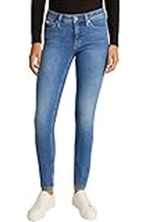 Calvin Klein Vaqueros Mujer Mid Rise Skinny Fit, Azul , 30W/27L