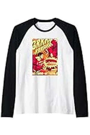 DC Comics Originals Superman Face Off With Doomsday Camiseta Manga Raglan