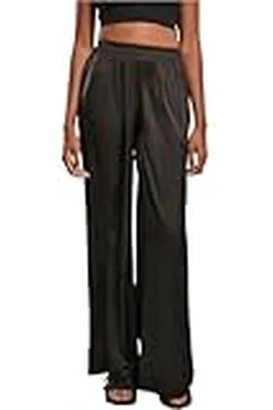 Urban classics Pantalones Anchos de satén para Mujer, , XL