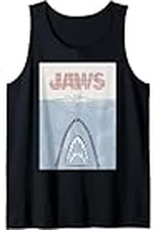 Jaws 50th Anniversary Poster Text Art Style Front & Back Camiseta sin Mangas