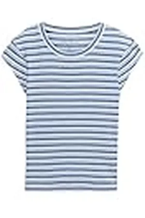 TOM TAILOR 1046333 Camiseta, 37801-Monocolor Blue Stripe, 128 para Niñas