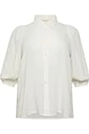 Kaffe Plus-Camisa Casual para Mujer, 3/4, Longitud de Manga Larga, , 48 Grande
