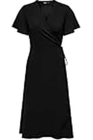ONLY Onlcali Life S/S Midi Wrap Dress Wvn, , S Mujeres