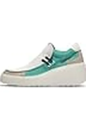 Fly London DAVY667FLY, Zapatillas Deportivas Mujer, Silver/White/Spearmint, 40 EU
