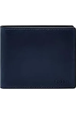 Fossil Derrick, Accesorio de Viaje-Billetera Plegable Hombres, Azul, Small