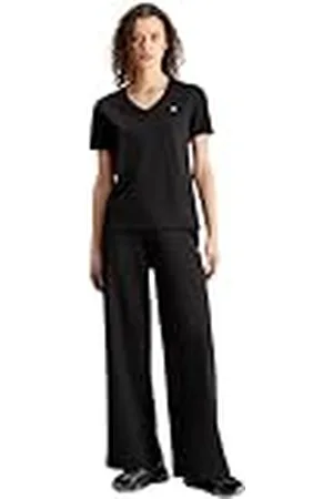 Calvin Klein Pantalón de Chándal Mujer Embro Bagde Knit Pant Sweatpants, Negro (Ck Black), S
