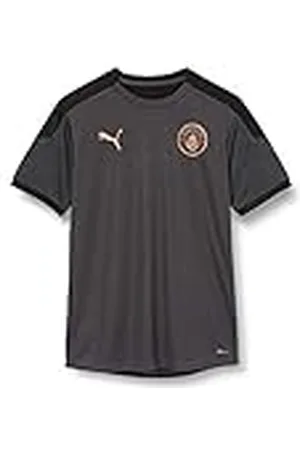 PUMA MCFC Training Jersey Jr Camiseta, Unisex niños, Asphalt/Copper, 176