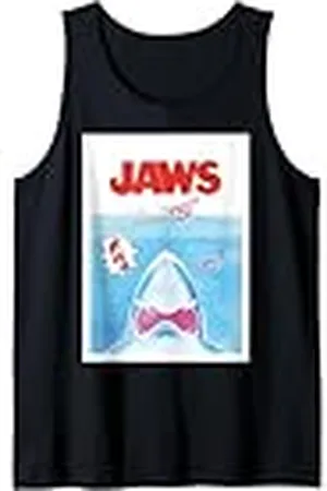 Jaws 50th Anniversary Poster Anime Style Front & Back Camiseta sin Mangas