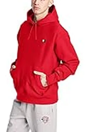 Champion Sudadera de Punto invertido para Hombre con Capucha y Pecho Izquierdo-S, , XL