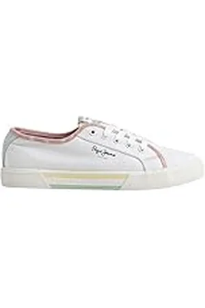 Pepe Jeans Brady Bandan W, Zapatilla Sostenible Mujer, White, 35 EU