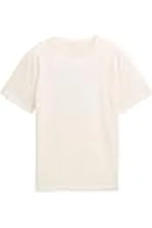 TOM TAILOR 1046340 Camiseta, 12906-Lana de Color Blanco, 140 para Niños