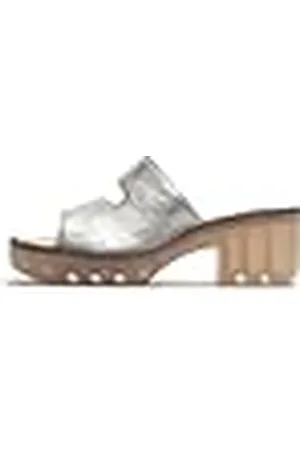 Fly London TECH493FLY, Sandalias Mujer, Silver, 40 EU