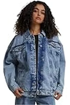 Urban classics Tb6208-ladies Oversized 90‘s Denim Jacket Chaqueta, , 4XL Mujeres