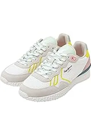 Pepe Jeans Holland Mesh W, Zapatilla Mujer, White, 40 EU