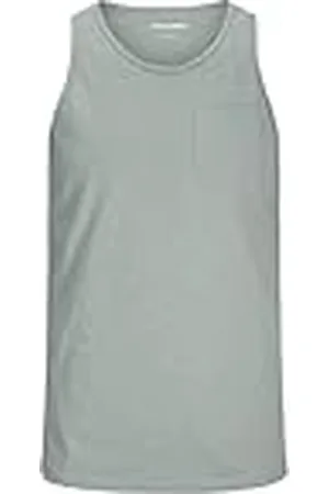 JACK & JONES Tanktop Jjjake Tampa Pocket Slub-Camiseta de Tirantes, , S Hombres