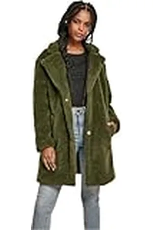 Urban classics Ladies Oversized Sherpa Coat Abrigo, , M para Mujer