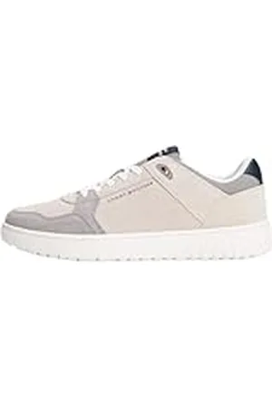 Tommy Hilfiger TH Basket Core Lite Suede Fm0fm05519, Parte Superior Baja Hombre, Grey (Grey Whisper), 47 EU