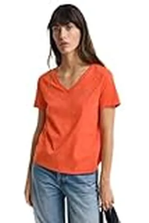 GANT Reg Shield SS V-Neck T-Shirt Camiseta, , M Mujeres