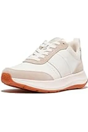 FitFlop F-Mode Flow-Zapatillas Planas de Tela, Gamuza, Cuero, Zapato Mujer, , 40 EU