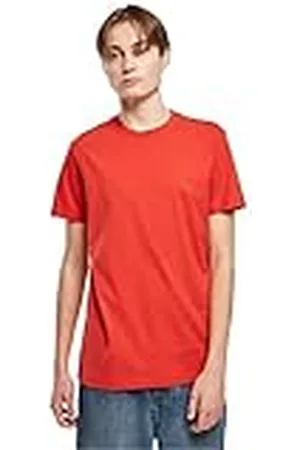 Urban classics Basic Tee, Camiseta para Hombre, Rojo , XL