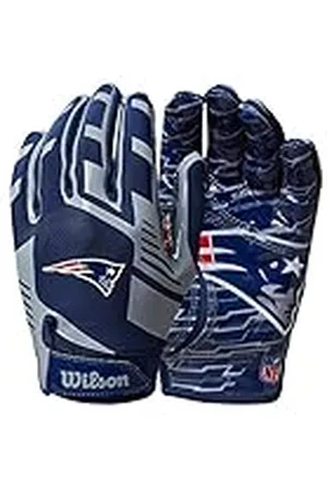 Wilson Guantes NFL TEAM SUPER GRIP, Talla única para jóvenes, Silicona/licra elástica