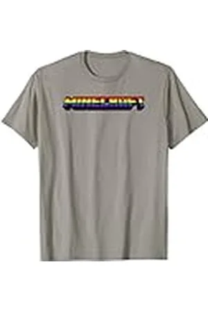 Minecraft Rainbow Logo Camiseta
