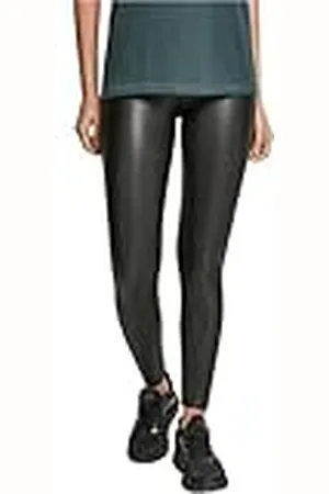 Urban classics Leggings de Piel sintética para Mujer, 2 Unidades, Negro y Negro, 3XL